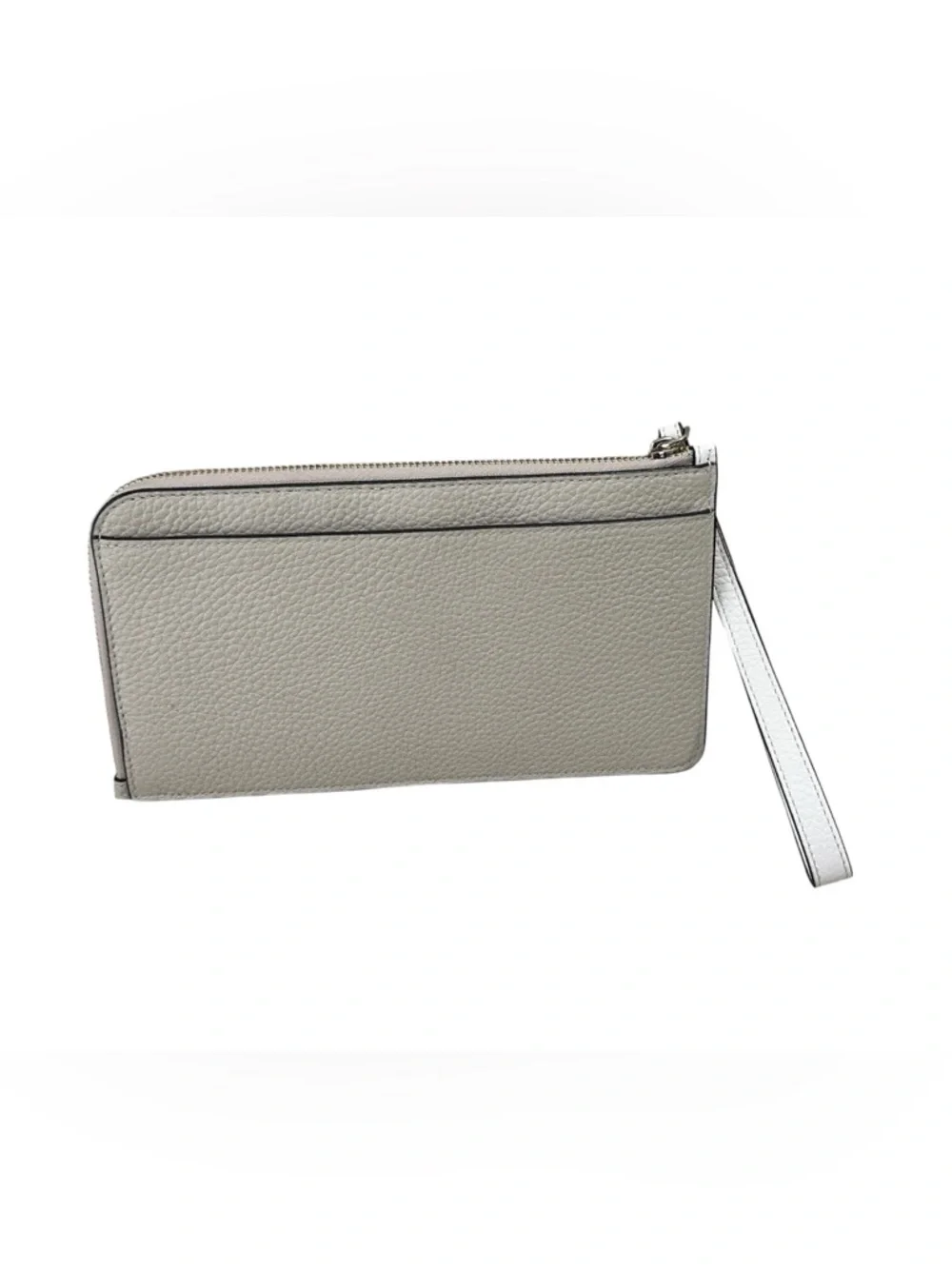 Kate Spade Lucy Medium L-Zip Wristlet Pebble Leather Light Sand NEW